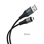 Cable Type - C / Hoco X38 Cool Charging data Cable for Type-C BLACK