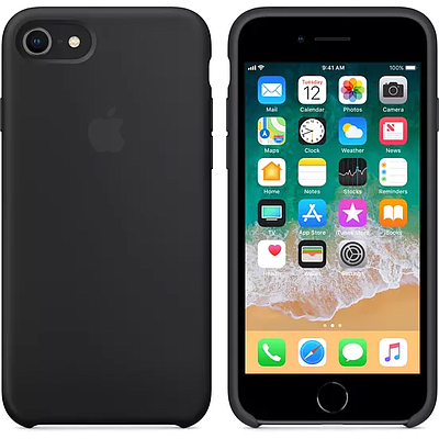Case Apple iPhone 8 / 7 Silicone Case (MQGK2ZM/A) Black
