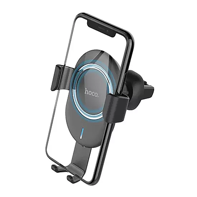 Charger Hoco CW17 Sage in-car wireless fast charger BLACK