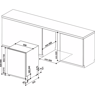 Built-In Dishwasher Hotpoint Ariston HI 5020 WEF