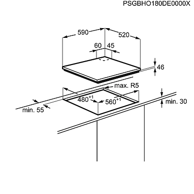 Built-In Hob Electrolux GPE263YK