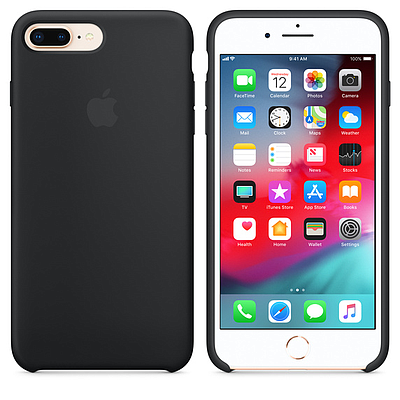 Case iPhone 8 Plus / 7 Plus Silicone Case - Black (MQGW2ZM/A)