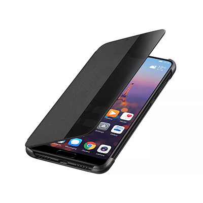 Case Huawei Smart View Flip Cover Black P20