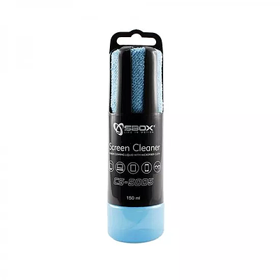 Cleaner Spray with Microfiber Cloth Sbox CS-5005B Blue