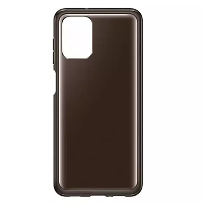 Case Samsung Galaxy A12 Soft Clear Cover Black (EF-QA125TBEGRU)