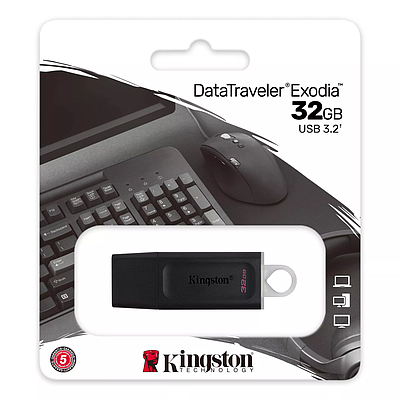 Flash Drive kingston 32GB USB3.2 Gen 1 DataTraveler Exodia Black/White
