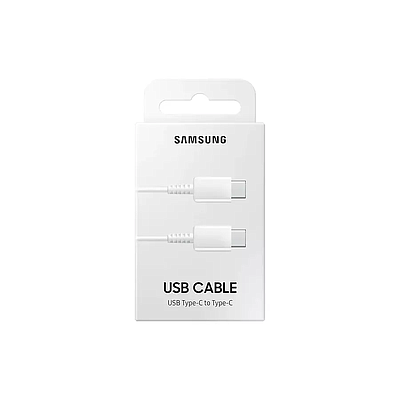 Cable Samsung USB Type-C to Type-C 60W Cable 1m - White