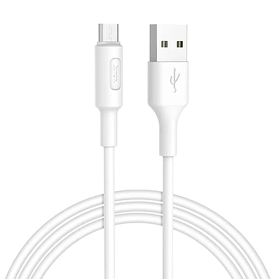 MicroUSB / Cable Hoco X25 Soarer (1 m) - White