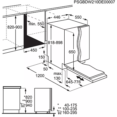 Built-In Dishwasher Electrolux EEA912100L