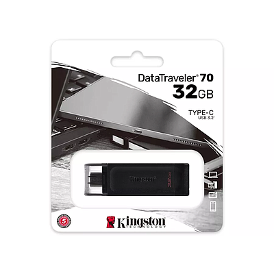 მეხსიერების ბარათი Kingston DT70 32GB USB-C