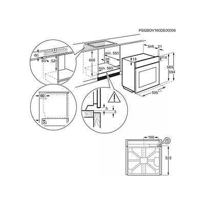 Built-In Electric Oven Electrolux OED3H50TX Silver