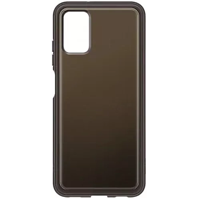 Case Samsung Soft Clear Cover A03s Black (EF-QA037TBEGRU)