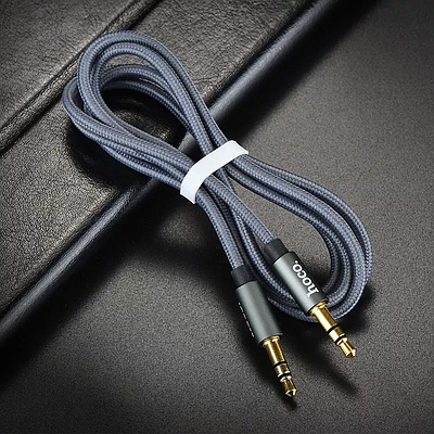 AUX / Hoco UPA03 (1 m) - Metal Grey