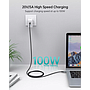 USB-C / Choetech XCC-1002 PD 100W to USB-C (1.8 m) - Black/Silver