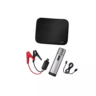 Car Jump Starter Logilink PA0266 Power Bank 10.000mAh 2xUSB-A Metal Grey