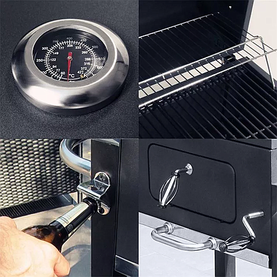 Big Square BBQ Grill D003 Black