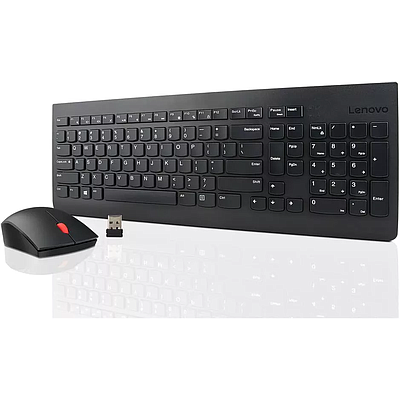 2 In 1 Lenovo Wireless Keyboard Essential Combo With Mouse - Black