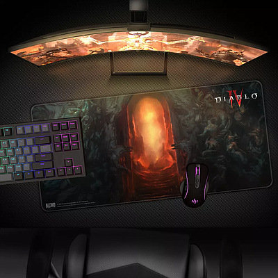 Gaming Mousepad Blizzard Diablo IV Gate of Hell Black
