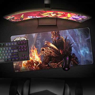 Gaming Mousepad Blizzard World of WarCraft Shadowlands Bolvar Black