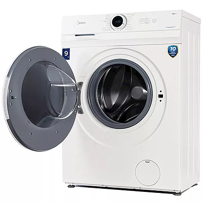 Washing Machine Midea MF100W90B/W White