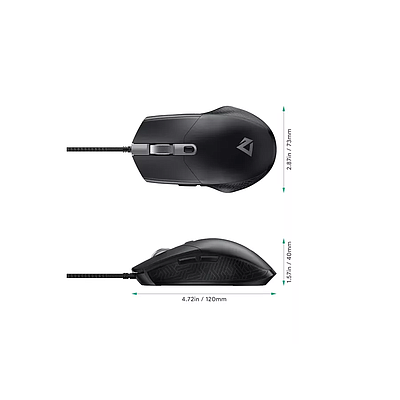 Gaming Mouse Aukey GM-F3 RGB Black
