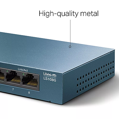 Desktop Network Switch TP-link LS108G, 8-Port 10/100/1000Mbps