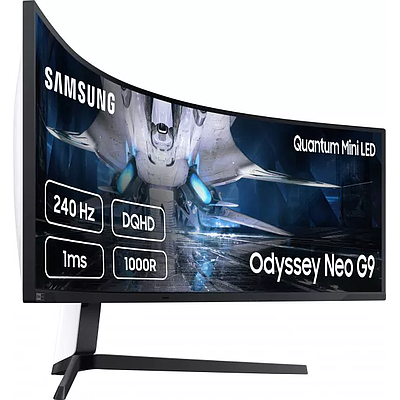 გეიმინგ მონიტორი მრუდი Samsung Odyssey Neo G9 49" (LS49AG950NIXCI) შავი / თეთრი