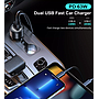 მანქანის დამტენი Choetech TC0010 63W Dual USB - შავი