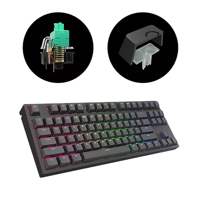 Gaming Keyboard Dark Project KD87A G3MS Mech. RGB - Black