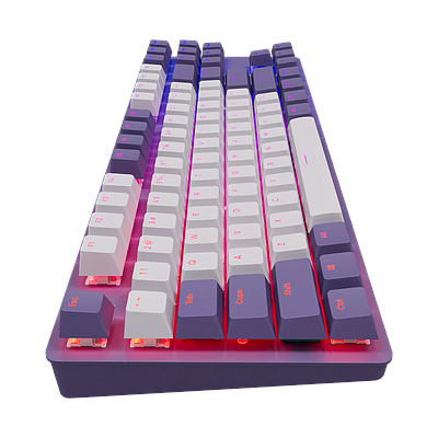 Gaming Keyboard Dark Project One KD87A G3MS Mech. RGB - Violet + White