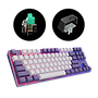 Gaming Keyboard Dark Project One KD87A G3MS Mech. RGB - Violet + White