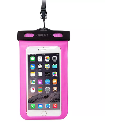 2x Choetech Universal Waterproof Bags Black + Pink (WPC007)