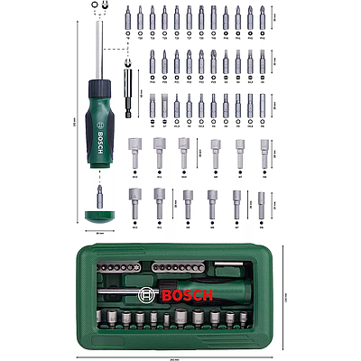 Bits And Sockets Set Box (2607019504) 46 pcs