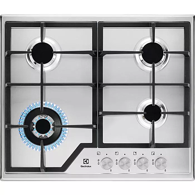 ჩასაშენბელი ზედაპირი Electrolux EGS6436SX ვერცხლისფერი