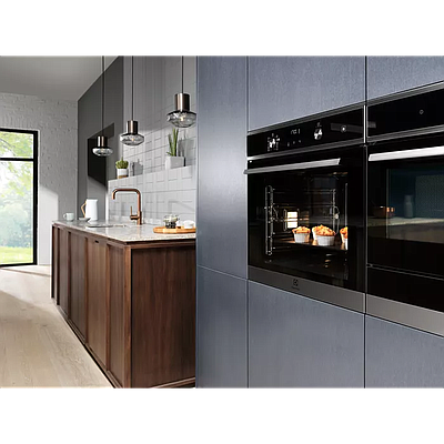 Built-In Electric Oven Electrolux EOD3C50TX SteamBake Black / Silver