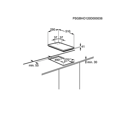 Built-In Hob Electrolux EGG3322NVX Silver