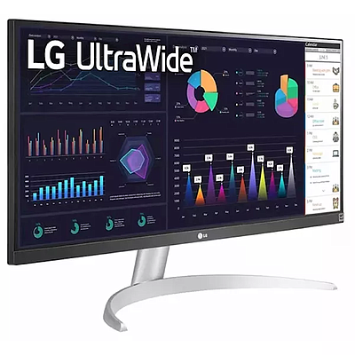 Gaming Monitor LG 29" UltraWide (29WQ600-W) - White