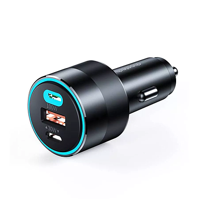 Fast Car Charger Choetech TC0011 130W Dual USB-C+ USB-A (Laptop Charger)