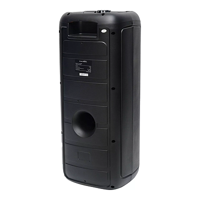 ADS Multimedia Bluetooth 2X 6 Inch Speaker with Fire Flame LED Light (TFY206B) - Black