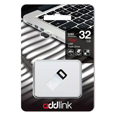 Flash Drive Addlink 32GB USB 2.0 (AD32GBU30S2) - Silver