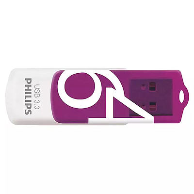 Flash Drive Philips 64GB USB 3.0 (FM64FD00B/00) - Purple