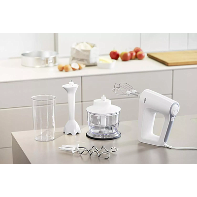 Hand Mixer Blender Chopper Braun HM3135 White