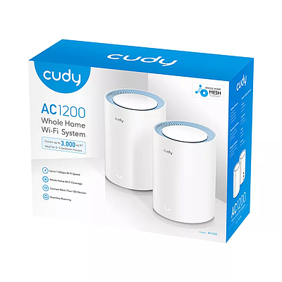 Cudy Gigabit Mesh Wi-Fi System AC1200 Dual Band M1200 - White