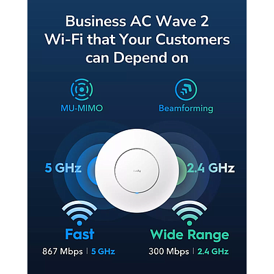 Cudy AC1200 Gigabit Wi-Fi Access Point AP1300 - White