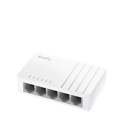Cudy 5-Port Fast Ethernet Unmanaged Desktop Switch FS105D - White