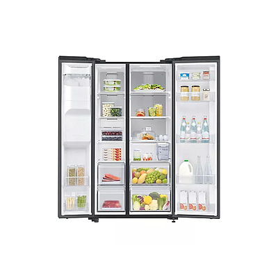 Refrigerator Samsung RS64R5331B4/WT Black