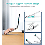 Foldable Aluminium Laptop Stand Choetech H045-SL - Silver