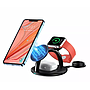 3 in 1 Holder Magnetic Wireless Charger Choetech T587 15W - Black