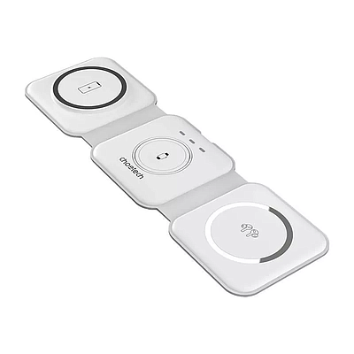 3 in 1 Foldable Magnetic Wireless Charger Choetech T588 15W - Gray