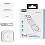 3 in 1 Foldable Magnetic Wireless Charger Choetech T588 15W - Gray